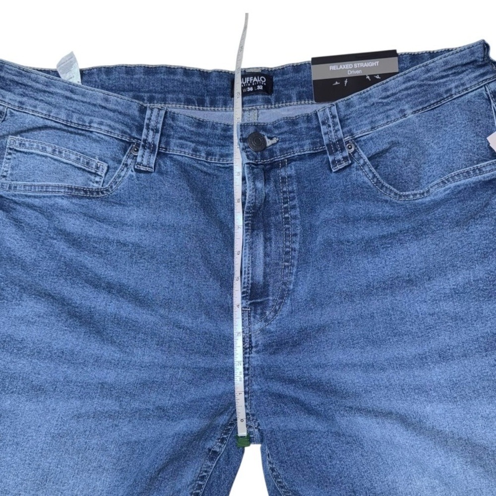 Buffalo David Britton (NWT) Relaxed Straight Men’s jeans Size 36/32 - Picture 10 of 11